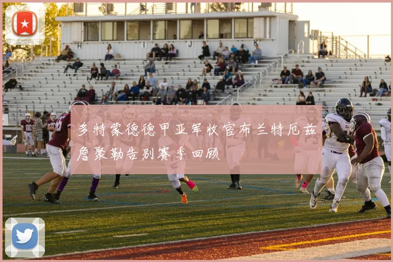 多特蒙德德甲亚军收官布兰特厄兹詹聚勒告别赛季回顾